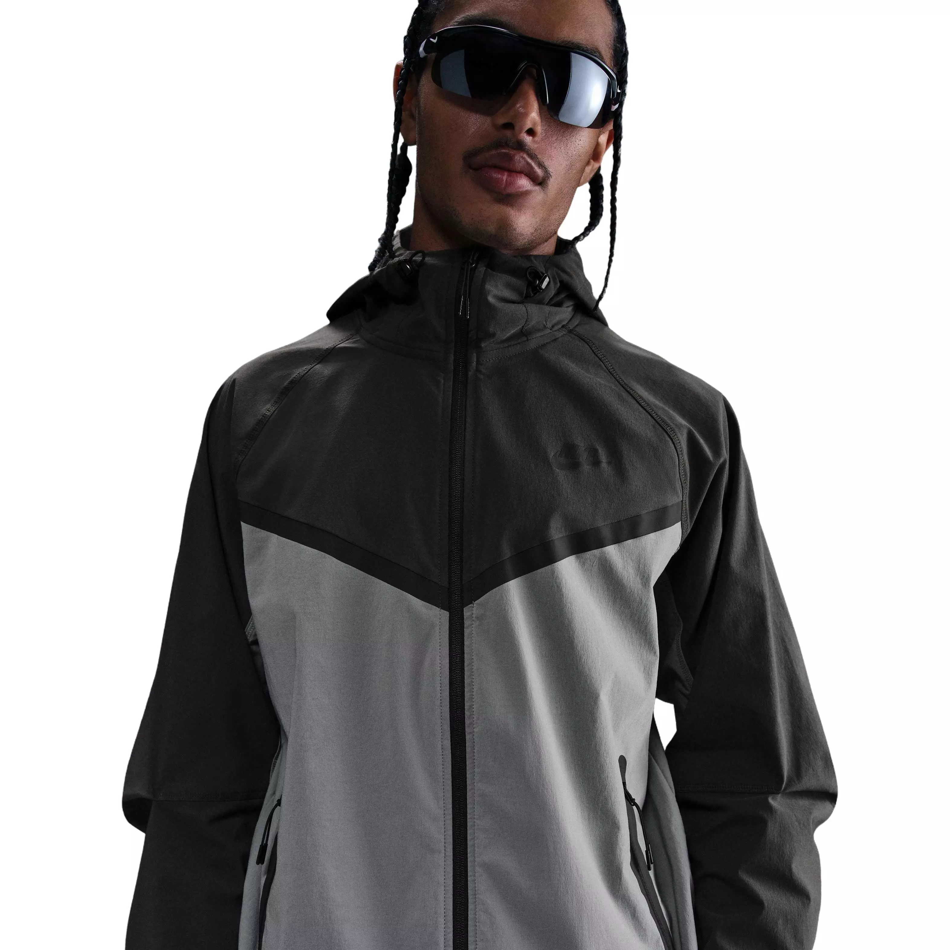 Nike Tech Woven WR Men's Lightweight Hooded Jacket - Grey
